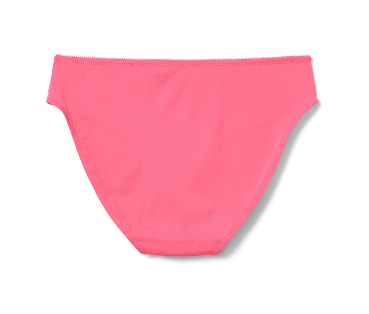 Un slip rose vif (d'un ensemble de 2) sur fond blanc.