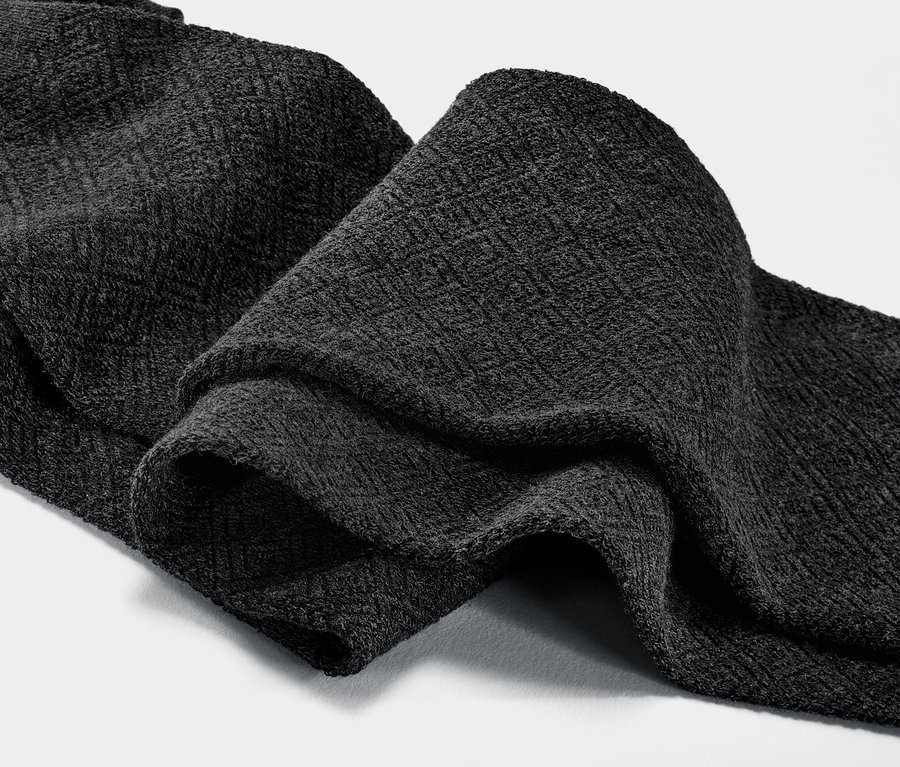 Gros plan texturé de collants en maille.