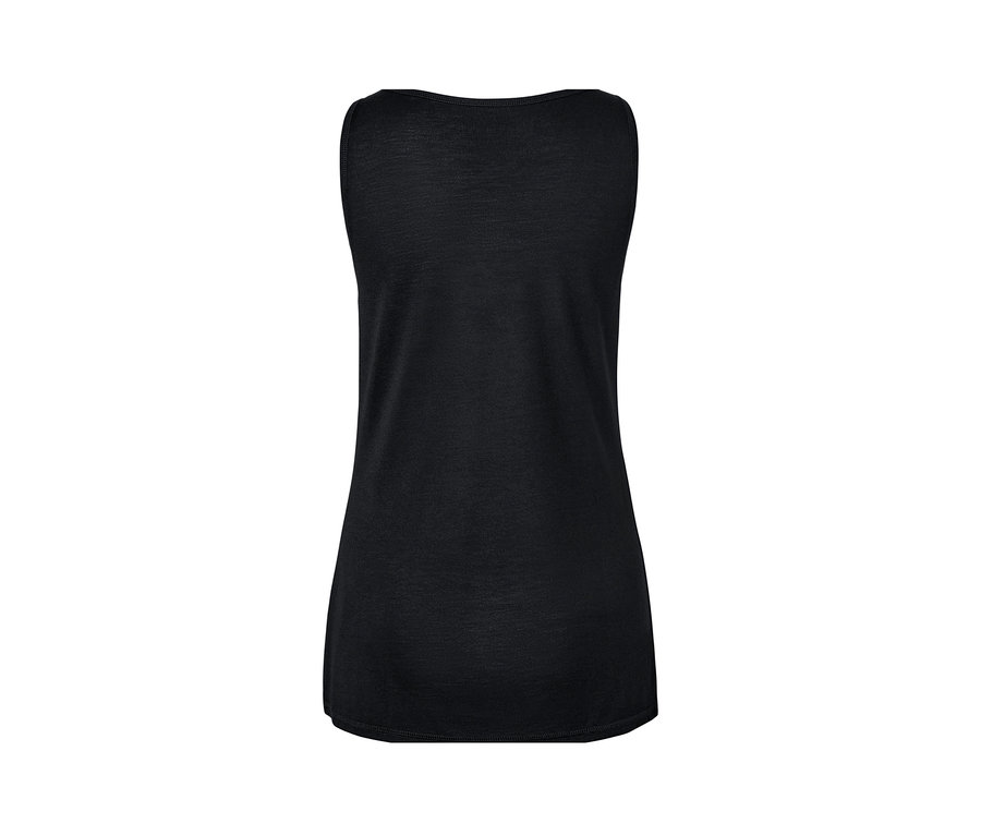 Vue détaillée d'un T-shirt de sport 2 en 1 marron.