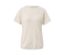 Blouse blanc-crème.