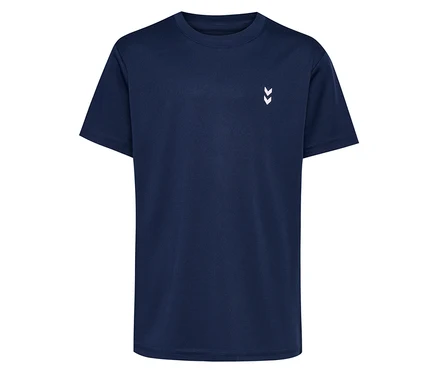 T-shirt d’entraînement HUMMEL HMLJR pulse bleu foncé.