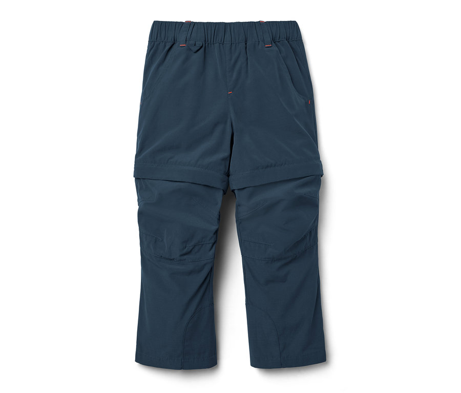 Pantalon fonctionnel bleu pour tout-petit sur fond blanc.
