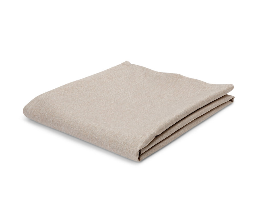 Une nappe lavable, pliée.