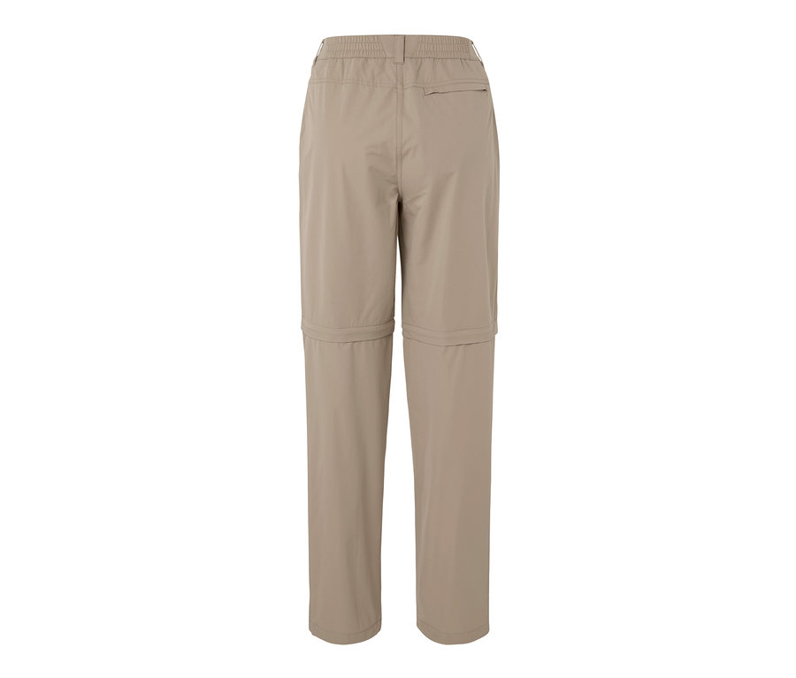 Pantalon fonctionnel 2 en 1 beige vu de derrière.