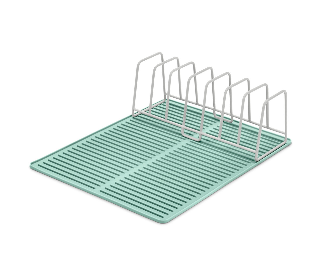 Égouttoir avec tapis en silicone.