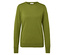 Un pull en tricot vert à manches longues.