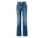 Jean droit « Fit Kira », denim bleu moyen.