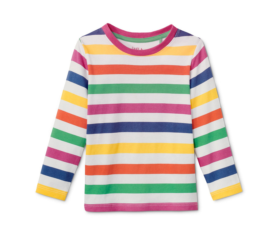 Un 2 t-shirts manches longues rayé à plat.