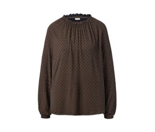 Noir avec imprimé intégral cognac