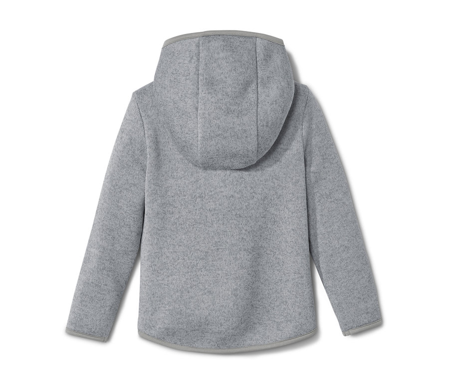 Vue arrière de la veste en maille polaire pour enfant.