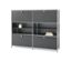 Commode en métal gris « CN3 » à 4 abattants.