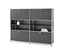 Commode en métal gris « CN3 » à 4 abattants.