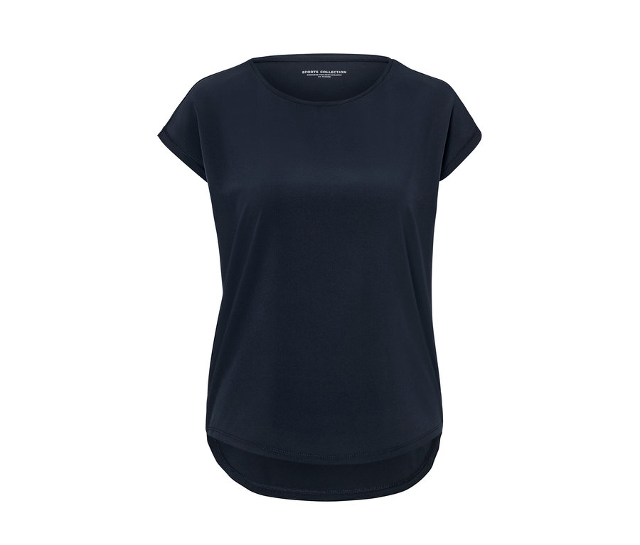 T-shirt de sport bleu foncé.