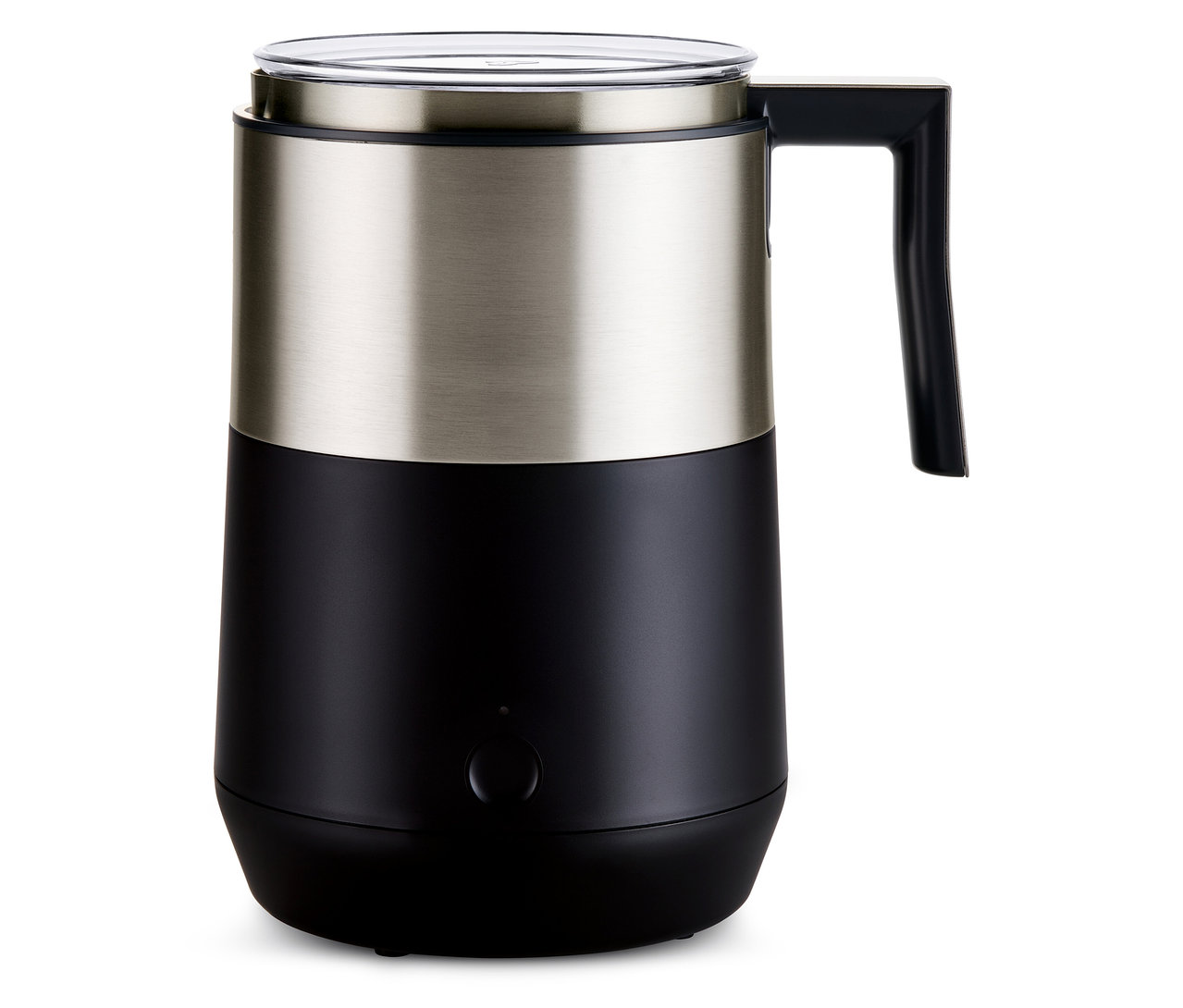 Mousseur à lait à induction noir.