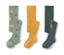 3 collants pour enfant, vert clair, vert foncé, jaune - 1x sauge avec motif intégral de chiens, 1x vert foncé avec motif de chiens, 1x jaune curry