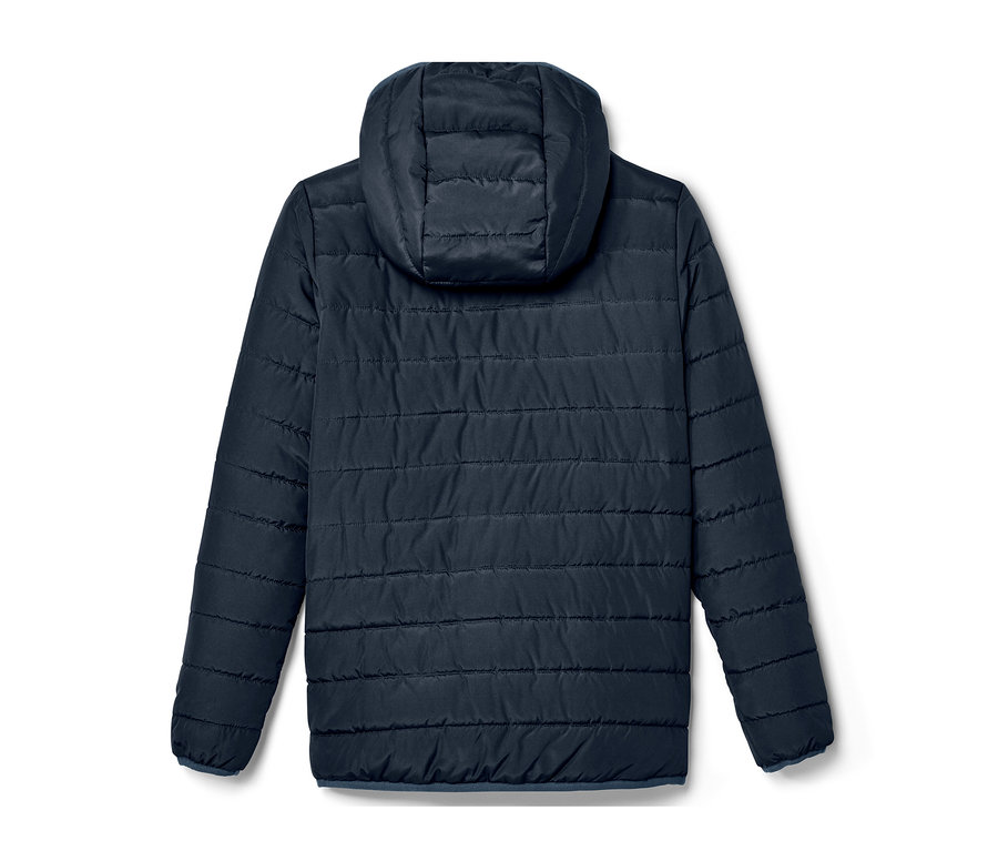 Veste matelassée bleue pour enfant.
