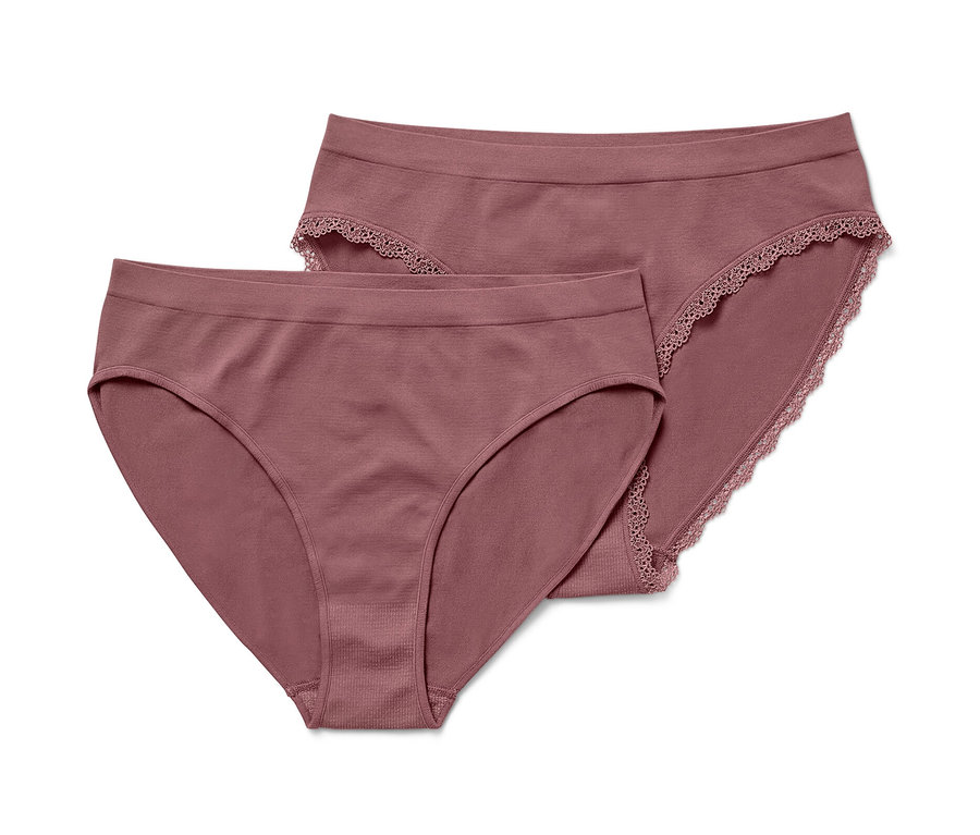 Deux slips seamless marron.
