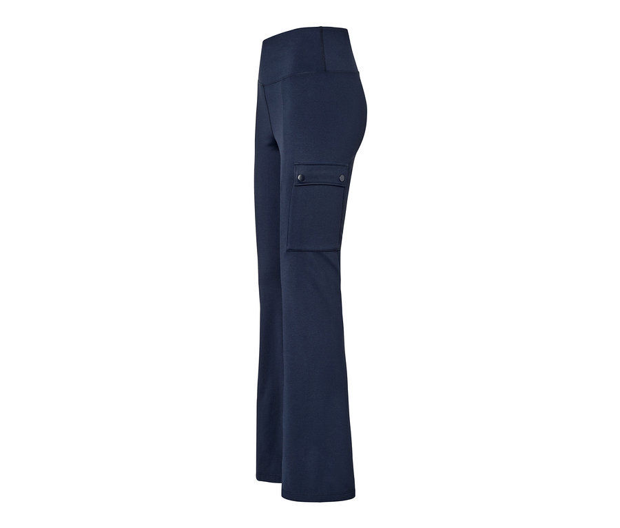 Pantalon jazz thermique bleu marine avec poche sur la jambe.