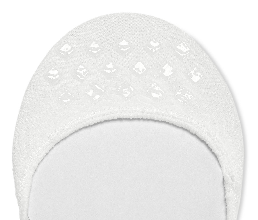 Gros plan d'une chaussette blanche, 2 paires de socquettes de sport.
