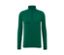 T-shirt technique thermique vert à manches longues avec un court zip.