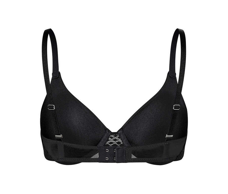 Soutien-gorge à armatures noir.