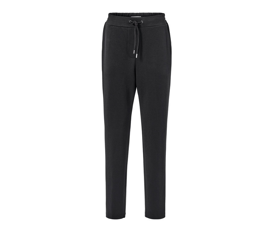 Pantalon de jogging noir avec cordon de serrage.