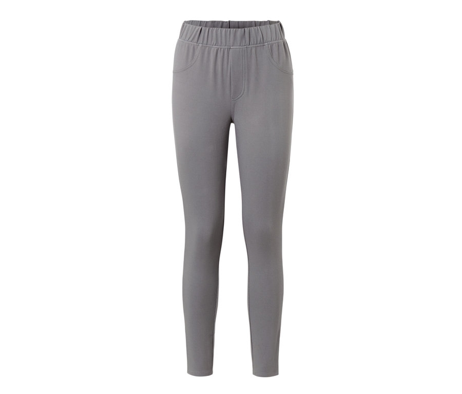 Legging gris à l'aspect jean.