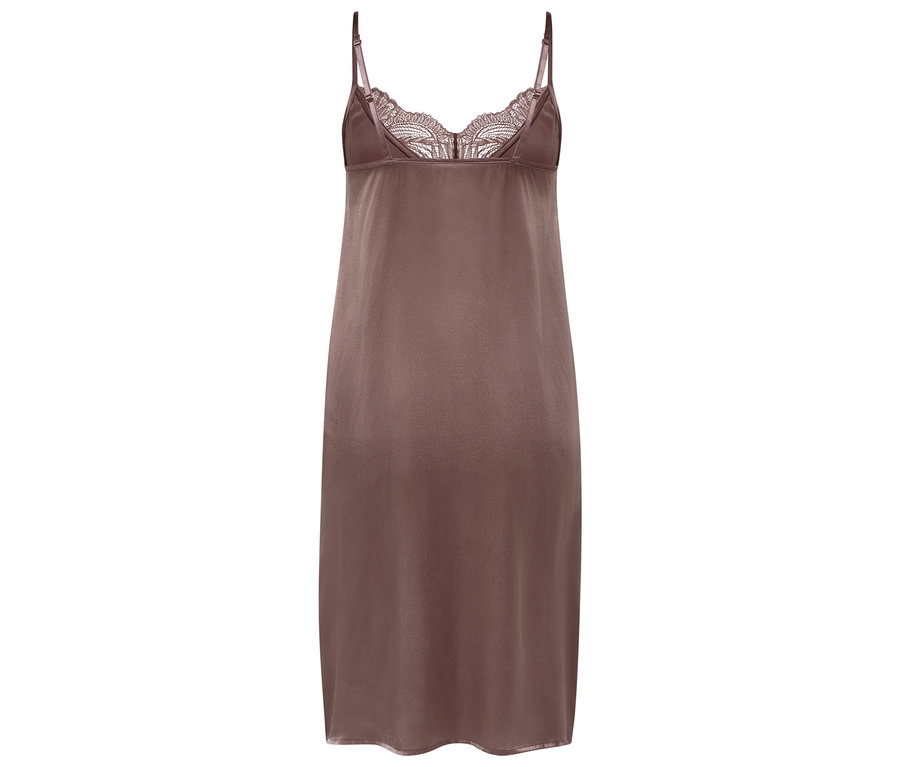 Nuisette marron avec dentelle