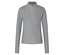 T-shirt de sport gris avec demi fermeture éclair.