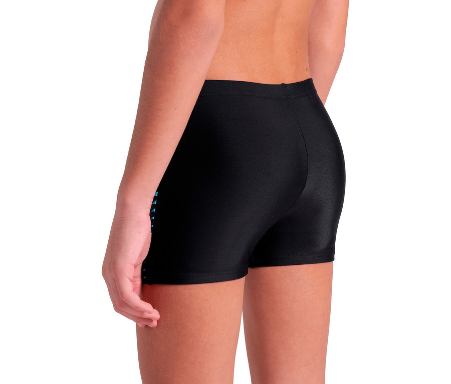 Gros plan du dos d'une personne portant un maillot de bain noir.