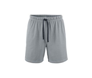 Haut bleu foncé<br>Pantalon gris avec imprimé sur l’ensemble