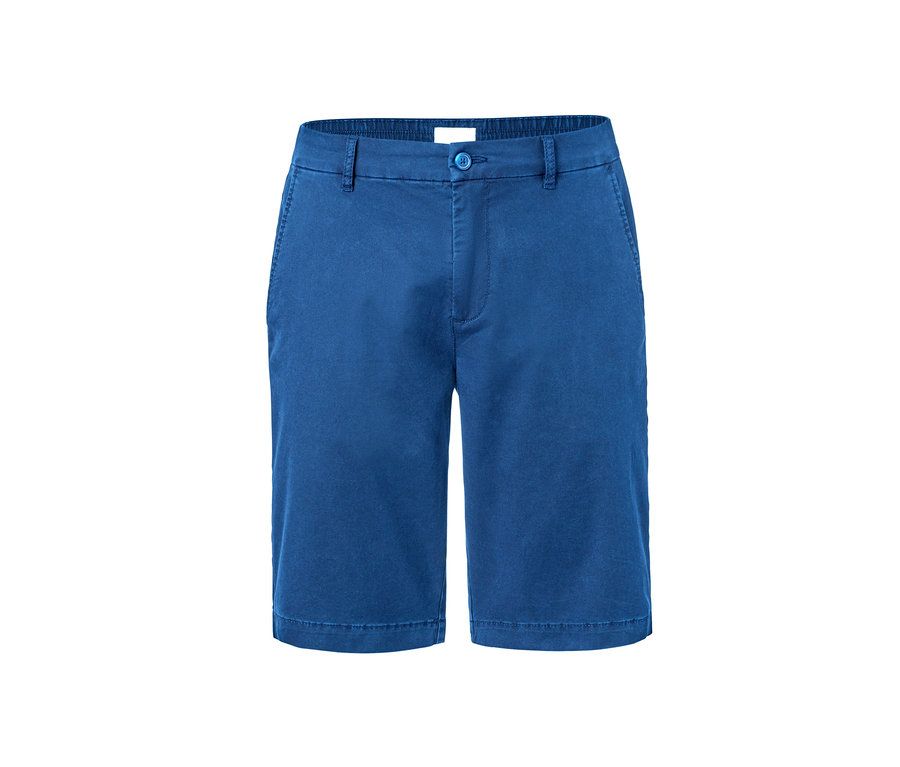Short chino bleu roi.