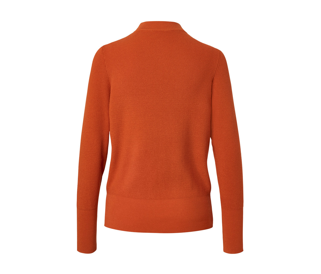 Détail du dos d'un pull en maille.