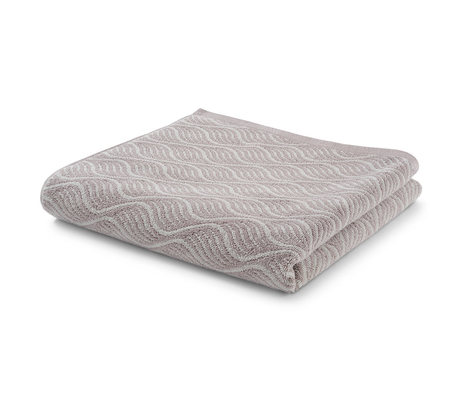 Linge de bain en jacquard plié.