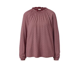 Rouge foncé avec imprimé intégral rose