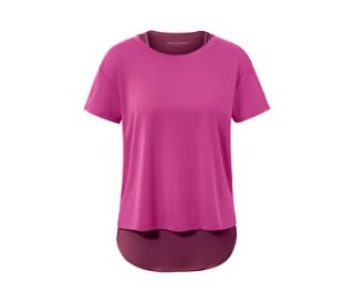 T-shirt supérieur rose vif<br>Sous-maillot rose baie