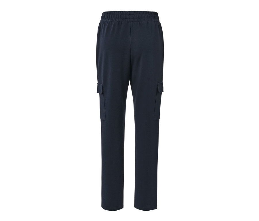 Pantalon de jogging bleu foncé à poches cargo.