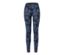 Legging de sport réversible noir et bleu marine.