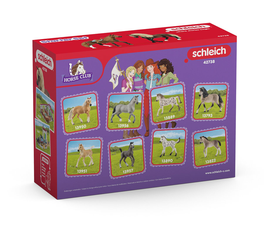 Emballage du kit de démarrage Schleich »Horse Club«.
