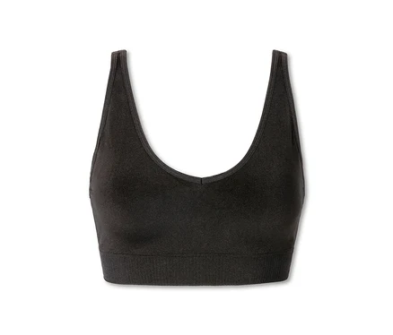 Soutien-gorge noir doux SCHIESSER avec coussinets.