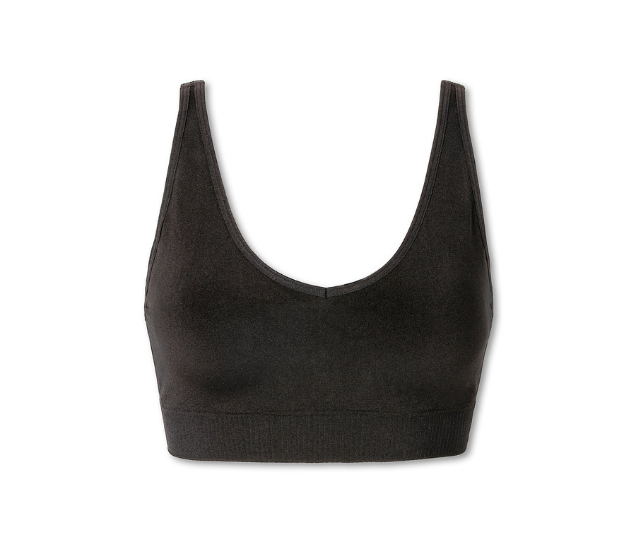 Soutien-gorge noir doux SCHIESSER avec coussinets.