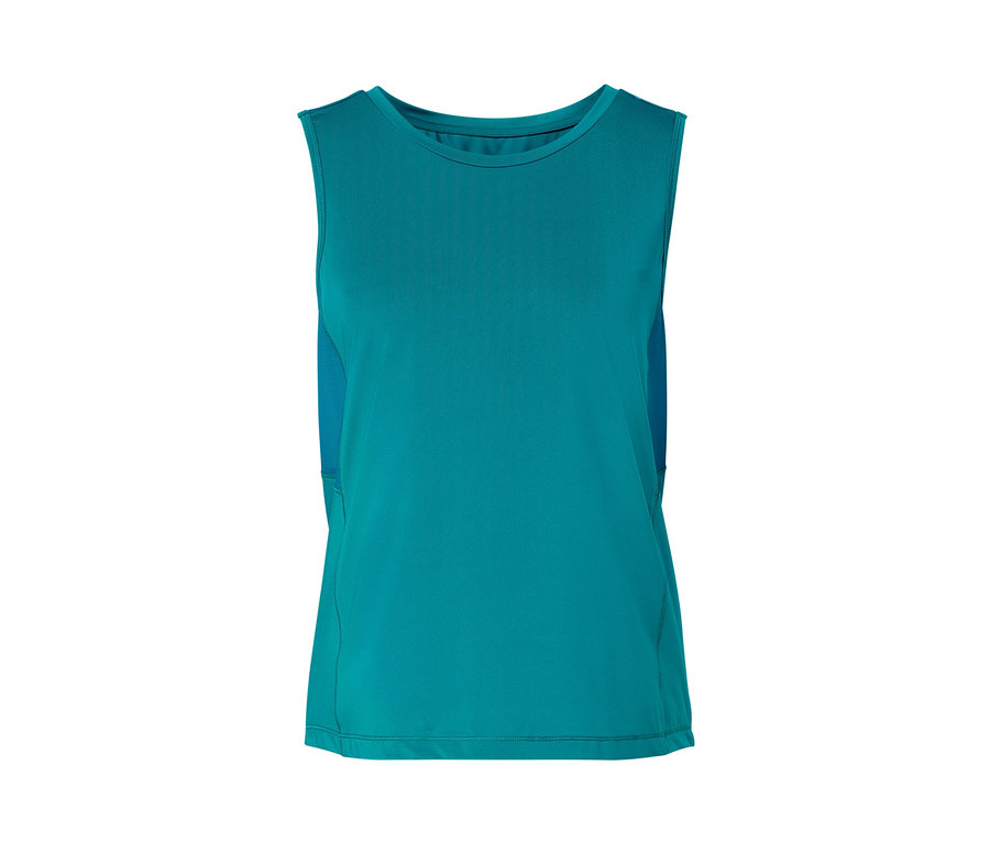 Haut de sport turquoise.