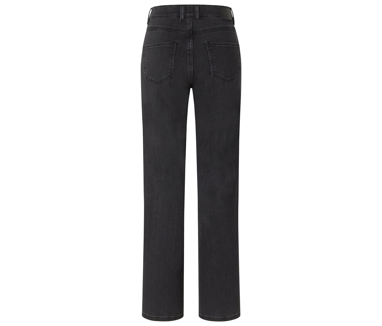 Vue arrière du jean Angels Denim «	Lara	», coupe droite, gris foncé.