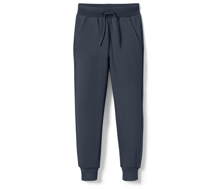Pantalon de survêtement bleu marine avec cordon de serrage à la taille.