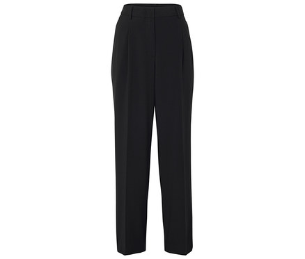 Pantalon tissé confortable, noir