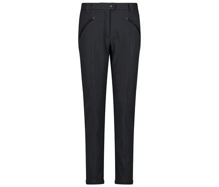 Pantalon noir avec poches zippées.