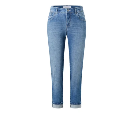 Jean Angels « Darleen » coupe cintrée 7/8, bleu clair.
