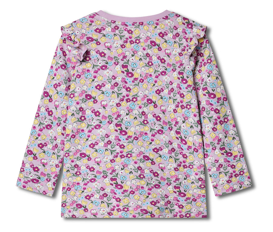 Haut à manches longues avec un imprimé floral.