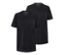 Deux t-shirts noirs à encolure en V.
