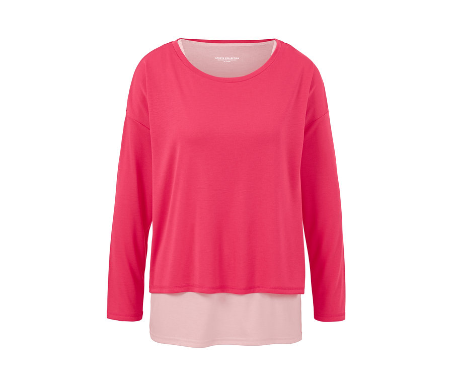T-shirt de sport 2 en 1 rose.